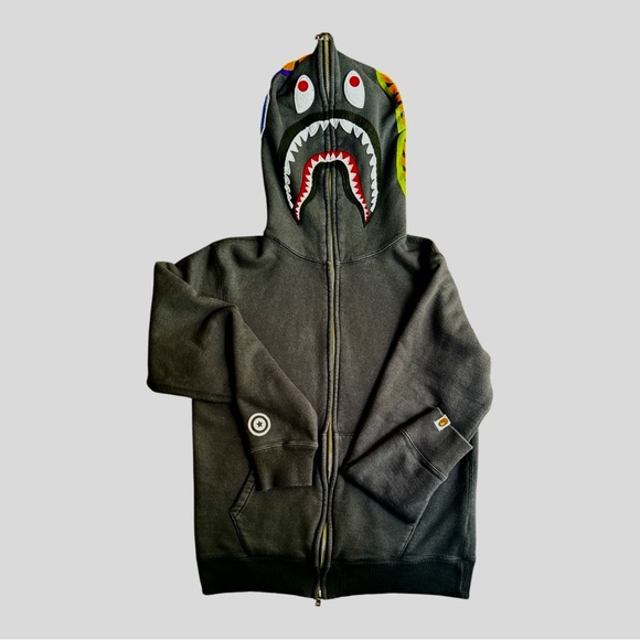 A Bathing Ape Men's Black Zip Up Sweater